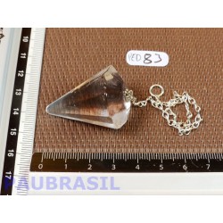 Pendule en cristal de roche facette 22g 38mm de longueur