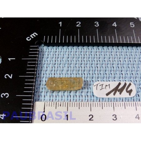 Topaze impériale de 0g70 du Brésil Q Extra