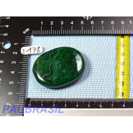 Malachite en pierre plate 52gr qualité moyenne