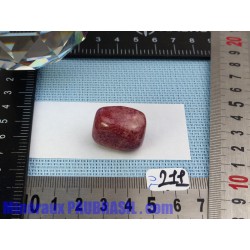 Thulite - zoïsite rouge en pierre roulée Q Extra 17g
