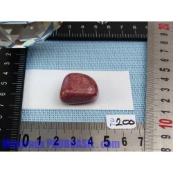 Thulite - zoïsite rouge en pierre roulée Q Extra 15g