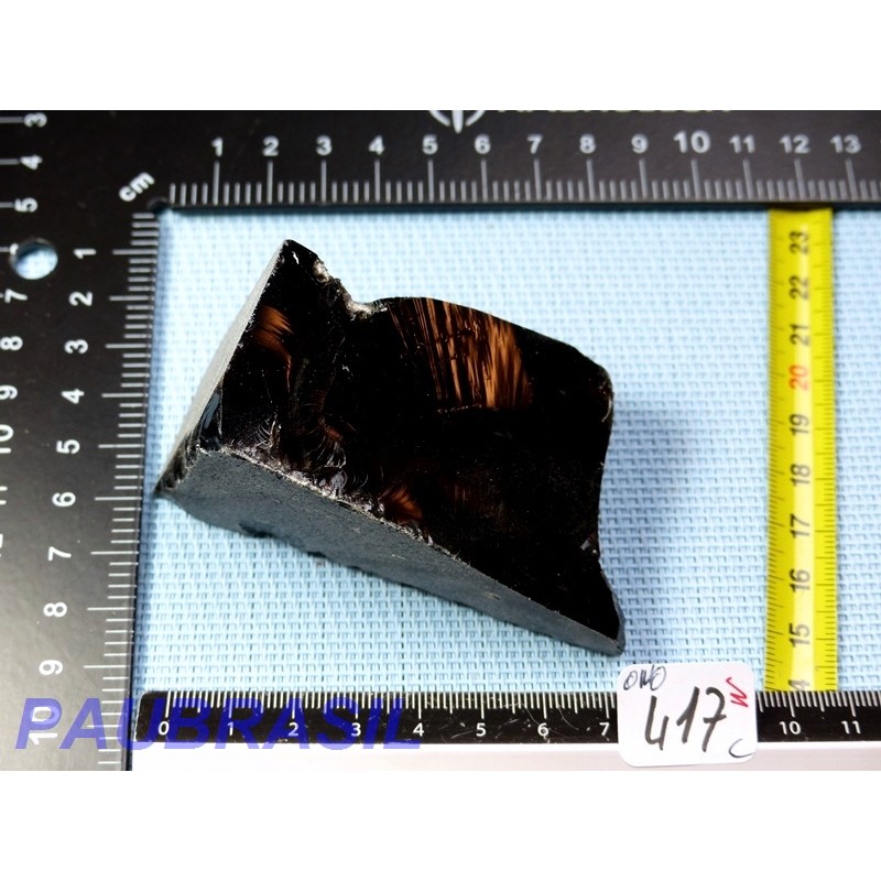 Obsidienne noire en Pierre Brute de 181gr