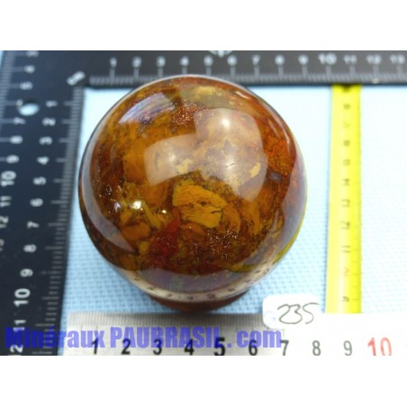 Sphère en Jaspe Polychrome 455gr 70mm diamètre