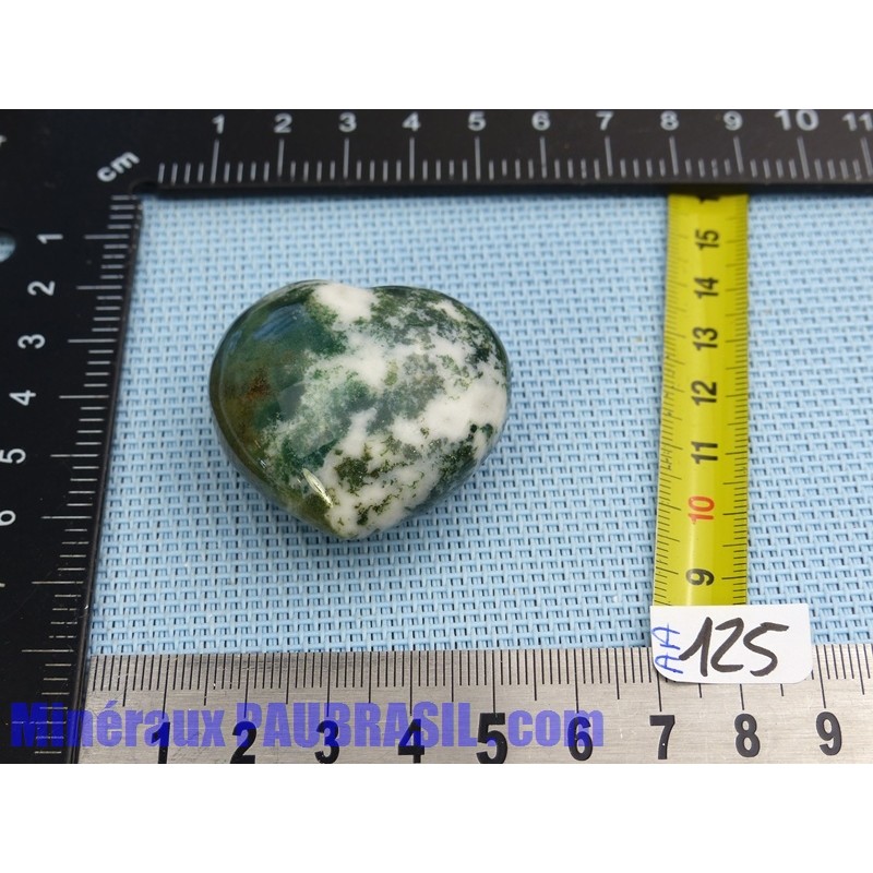 Coeur en Agate arborisée - agate arbre 45gr