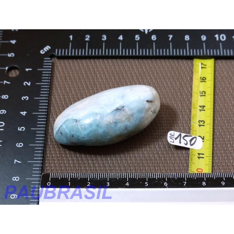 Larimar - Pectolite bleue pierre semi roulée Q Extra 62gr
