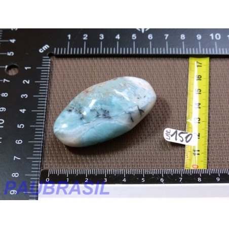 Larimar - Pectolite bleue pierre semi roulée Q Extra 62gr