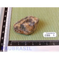 Cassiterite sur quartz en pierre roulée 24g