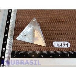 Tétraèdre 22g 32mm Haut en cristal de roche du Brésil