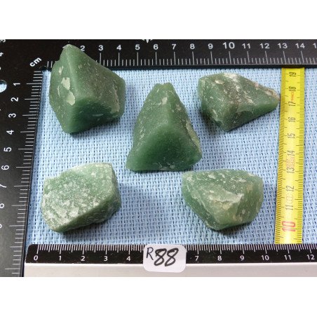 Aventurine Brésil Lot de 5 Pierres Brutes 166g | Minéraux Paubrasil