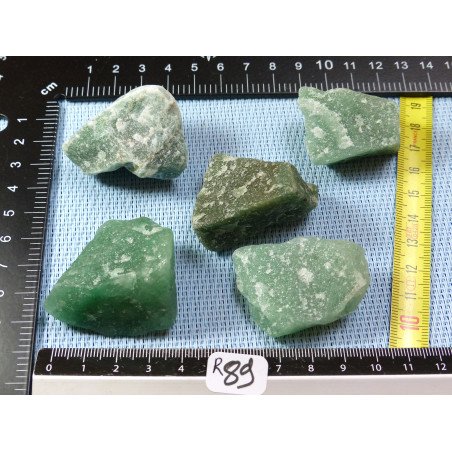 Aventurine Brésil Lot de 5 Pierres Brutes 161g | Minéraux Paubrasil