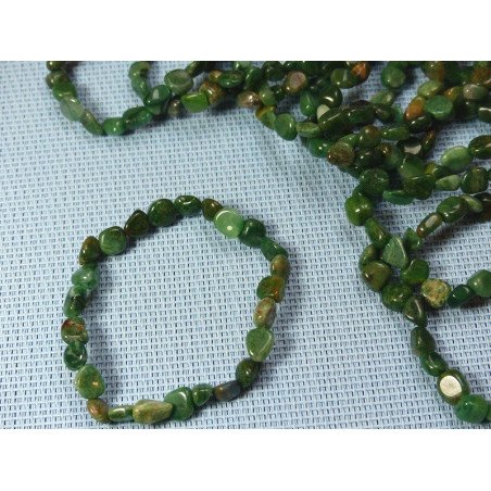 Bracelet Chrysocolle en mini pierres roulées - grains Q Extra