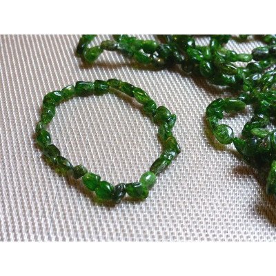 Bracelet Chrysocolle en mini pierres roulées - grains Q Extra
