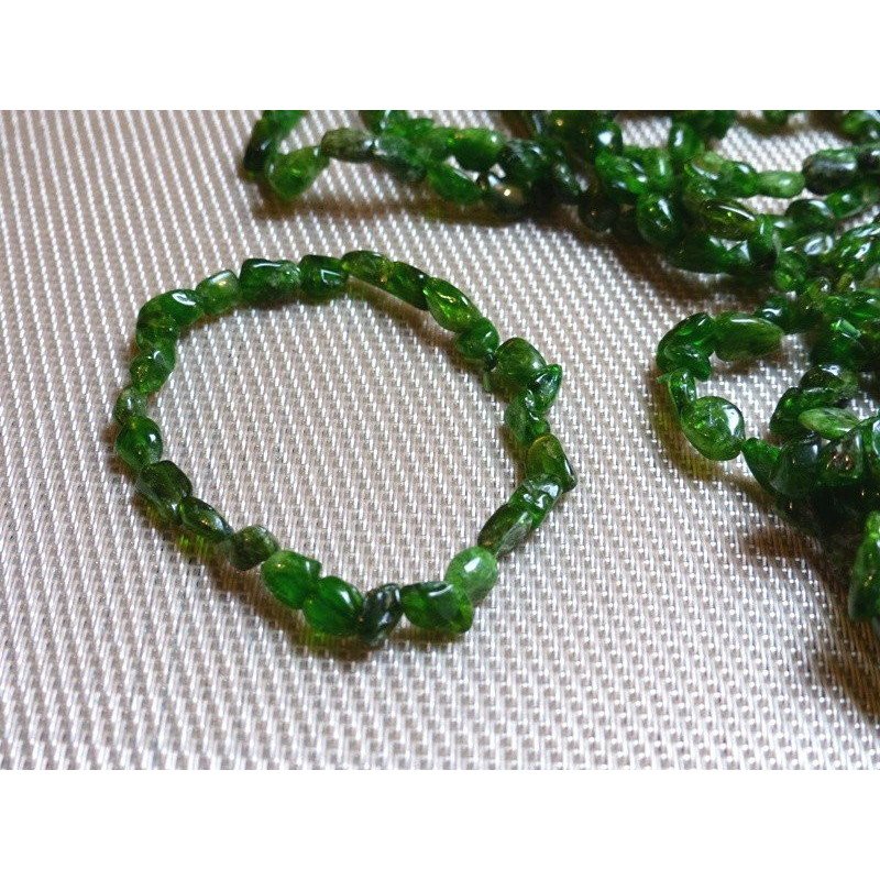 Bracelet Chrysocolle en mini pierres roulées - grains Q Extra
