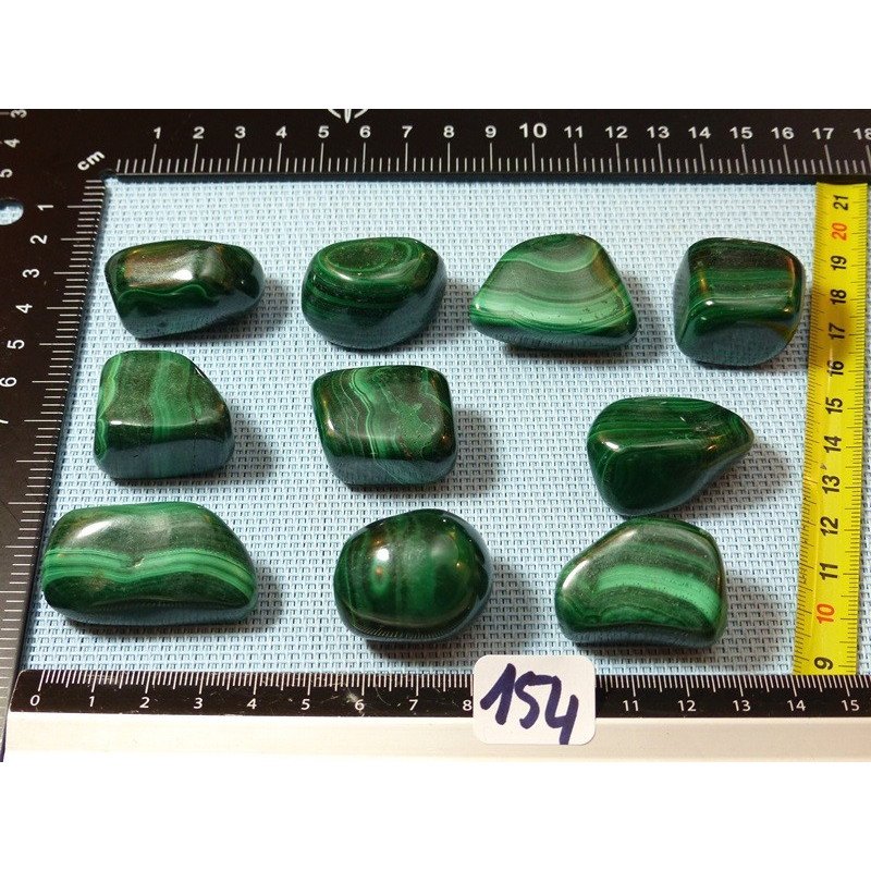 Malachite Q Extra Pierre Roulée à l unité de 34 à 39 gr | Minéraux Paubrasil