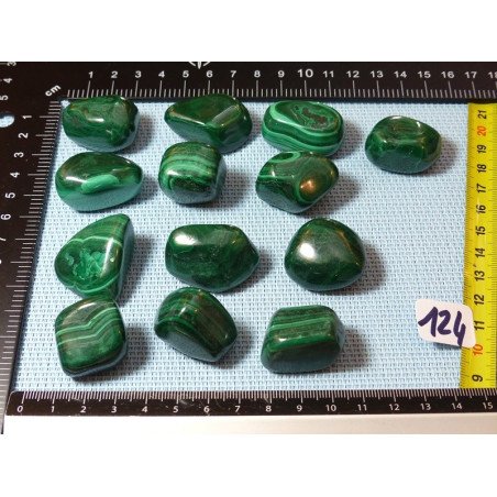 Malachite Q Extra Pierre Roulée à l unité de 25 à 27 gr | Minéraux Paubrasil