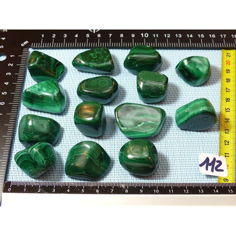 Malachite Q Extra Pierre Roulée à l unité de 27 à 30 gr | Minéraux Paubrasil