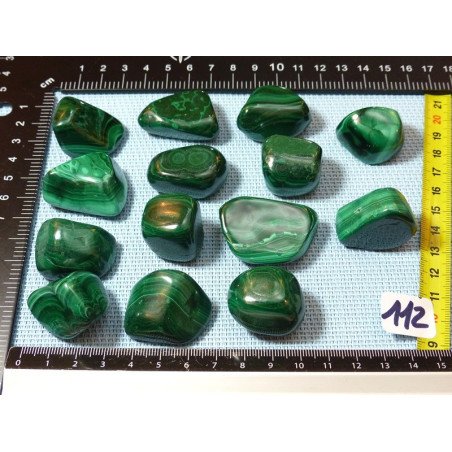 Malachite Q Extra Pierre Roulée à l unité de 27 à 30 gr | Minéraux Paubrasil