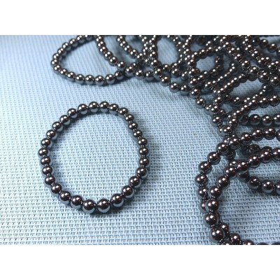 Bracelet Jaspe Dalmatien Lamparcien Q Extra en perles de 6mm