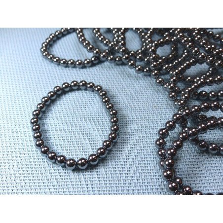 Bracelet Jaspe Dalmatien Lamparcien Q Extra en perles de 6mm