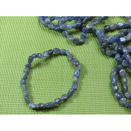 Bracelet Chrysocolle en mini pierres roulées - grains Q Extra