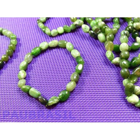 Bracelet Chrysocolle en mini pierres roulées - grains Q Extra