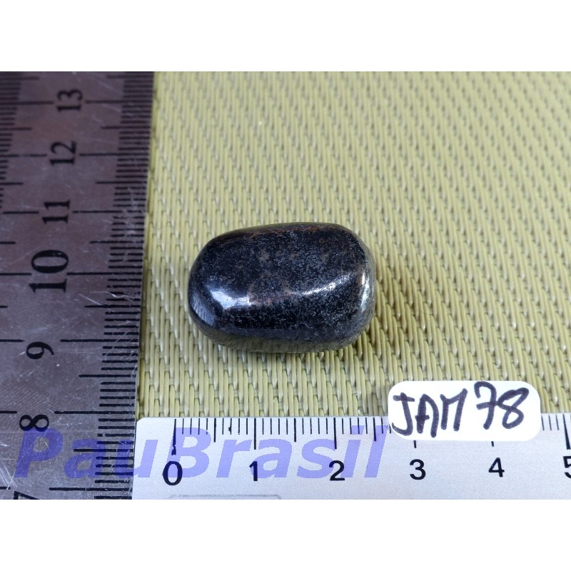 Jade magnétite ou jade noir pierre roulée de 12g
