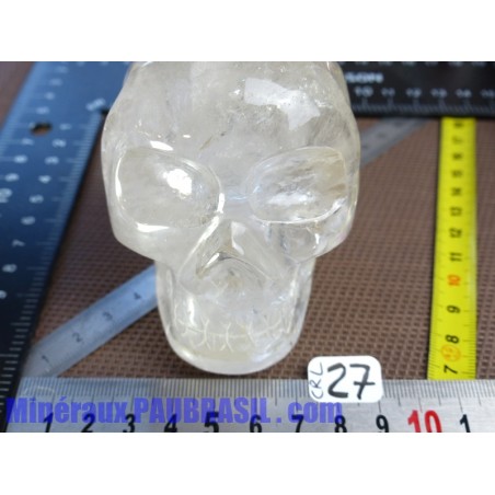 Crâne de Cristal de roche naturel du Brésil