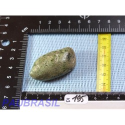 Diopside - Chrome diopside et quartz en pierre semi roulée 35g