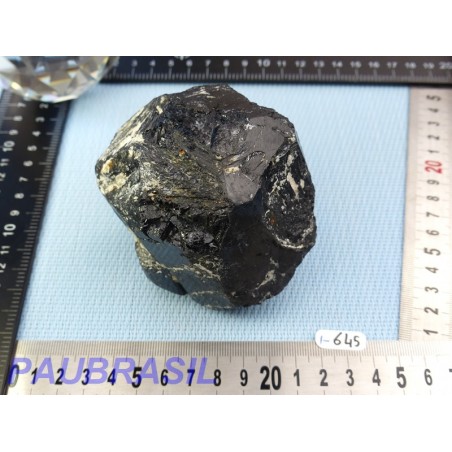 Tourmaline Noire Schorl Pierre Brute Biterminée Q EXTRA 718g