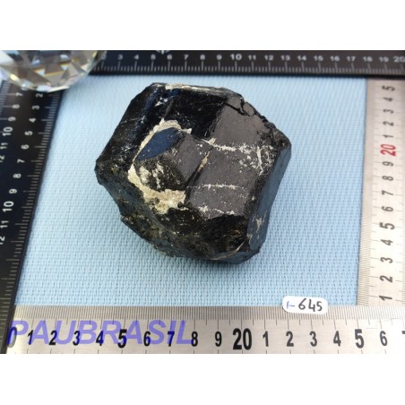 Tourmaline Noire Schorl Pierre Brute Biterminée Q EXTRA 718g