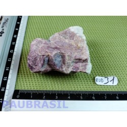 Rubellite tourmaline rose Bresil pierre brute 79gr qualité moyenne