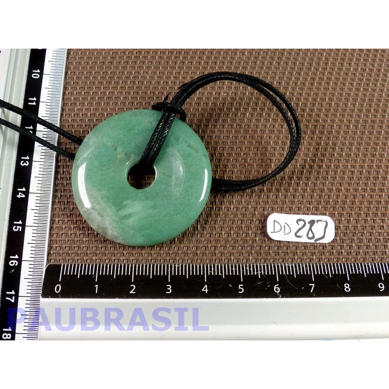 Pi donut pendentif en Aventurine de 4 cm