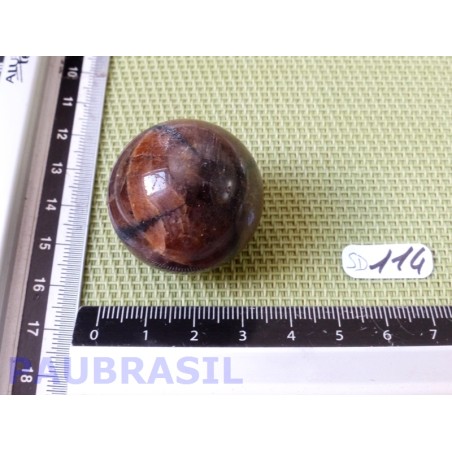 Sphère en Chiastolite Andalousite 53gr 32mm diamètre Sphère en Chiastolite Andalousite 53gr 32mm diamètre