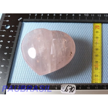 Coeur en Quartz Rose de Madagascar 218g