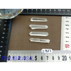 4 pointes cristal de roche Q Extra pour lithothérapie 13gr