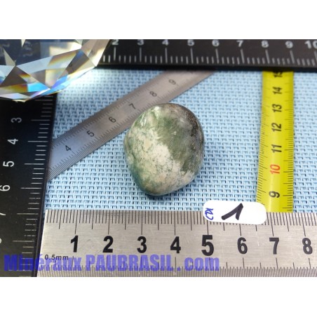 Heulandite avec Celadonite en pierre roulée 16gr rare