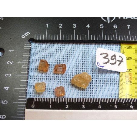 Topaze Impériale Q Extra Lot de 5 Pierres Brutes 2gr67 | Minéraux Paubrasil