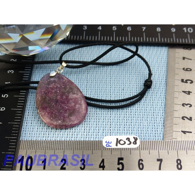 Pendentif Lépidolite mini pierre plate 10gr