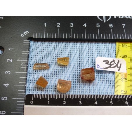 Topaze Impériale Q Extra Lot de 5 Pierres Brutes 3gr04 | Minéraux Paubrasil