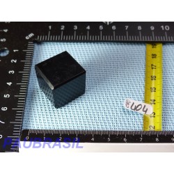 Cube poli en Obsidienne noire Q Extra 32g 24mm