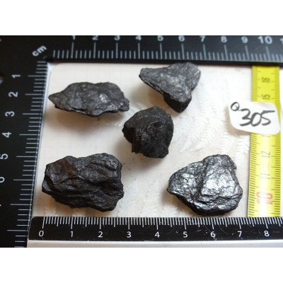 Graphite Lot de 5 Pierres Brutes 33g | Minéraux Paubrasil