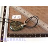 Pendentif Jaspe Kimbaba Crocodile mini pierre plate 8gr