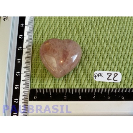 Coeur en Quartz Fraise 19gr