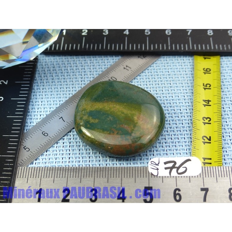 Calcédoine Verte Silicates de Fer en pierre plate 24g