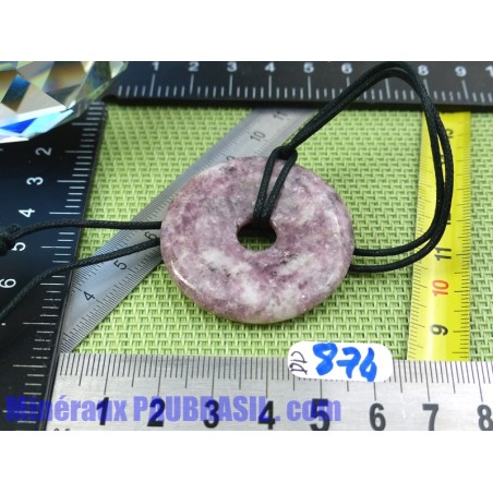 Donut Pi Lepidolite de 40 mm