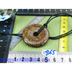 Pi donut pendentif en Bronzite de 4 cm