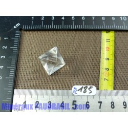 Octaèdre de 6gr50 en cristal de roche du Brésil 18mm