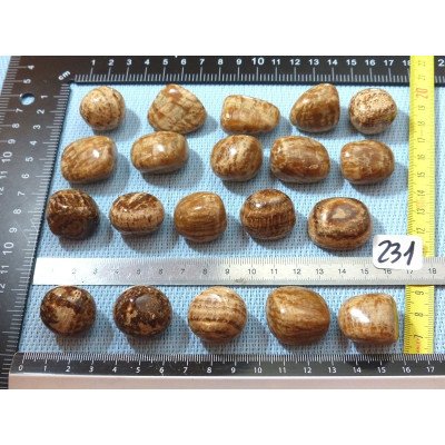 Aragonite Zonée Pierre Roulée à l unité de 15 à 18 gr | Minéraux Paubrasil