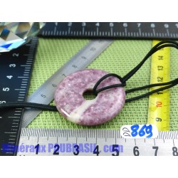 Donut Pi Lepidolite de 40 mm