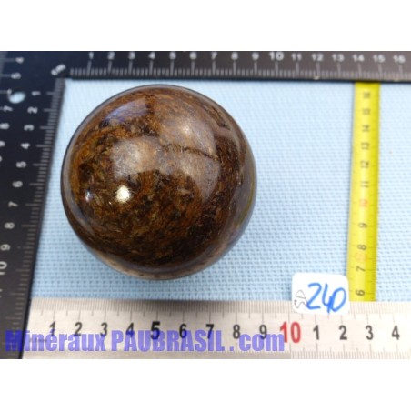 Sphère en Bronzite 514gr Bresil 68mm diamètre